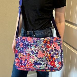 Vera Bradley Book Bag Satchel With Laptop Sleeve